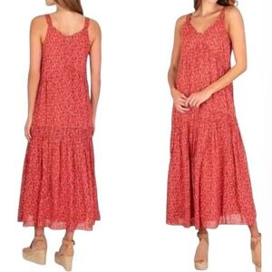NWT Joie Tea Rose Maxi 100% Cotton Dress -‎ Size Large
